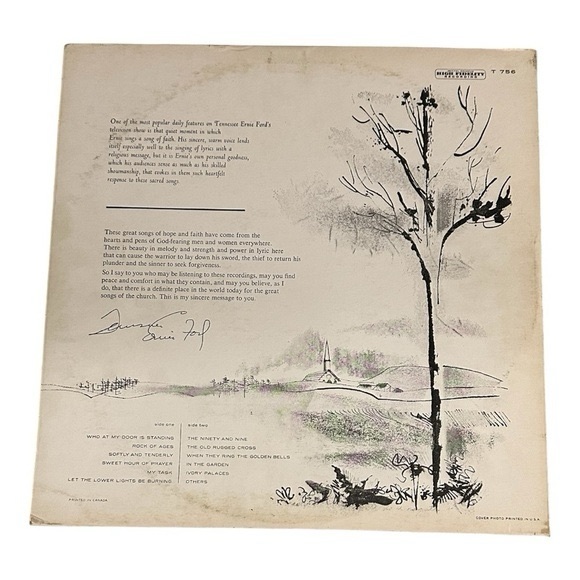 Tennessee Ernie Ford Hymns Vinyl Record - Picture 2 of 9